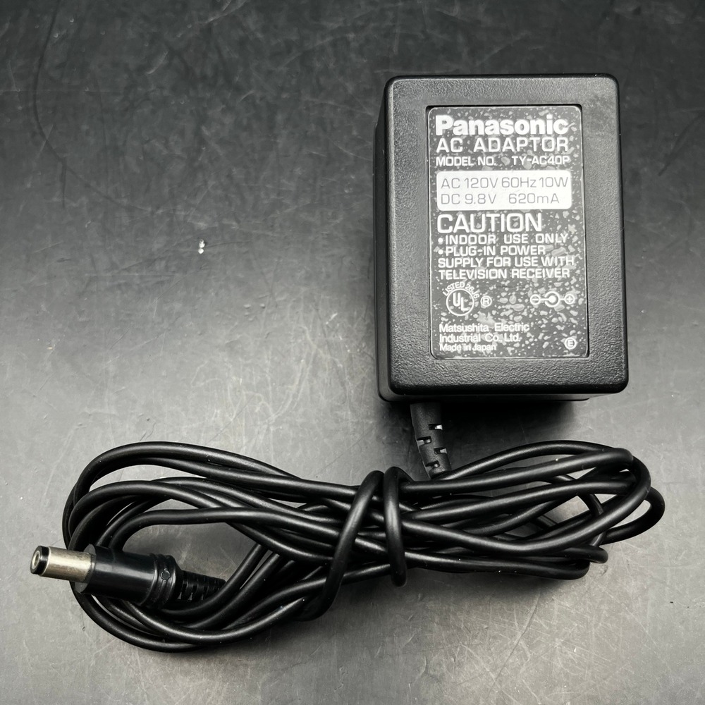 Panasonic AC ADAPTOR TY AC40P 120V 60Hz 10W DC 9.8V 620mA Power Supply‎